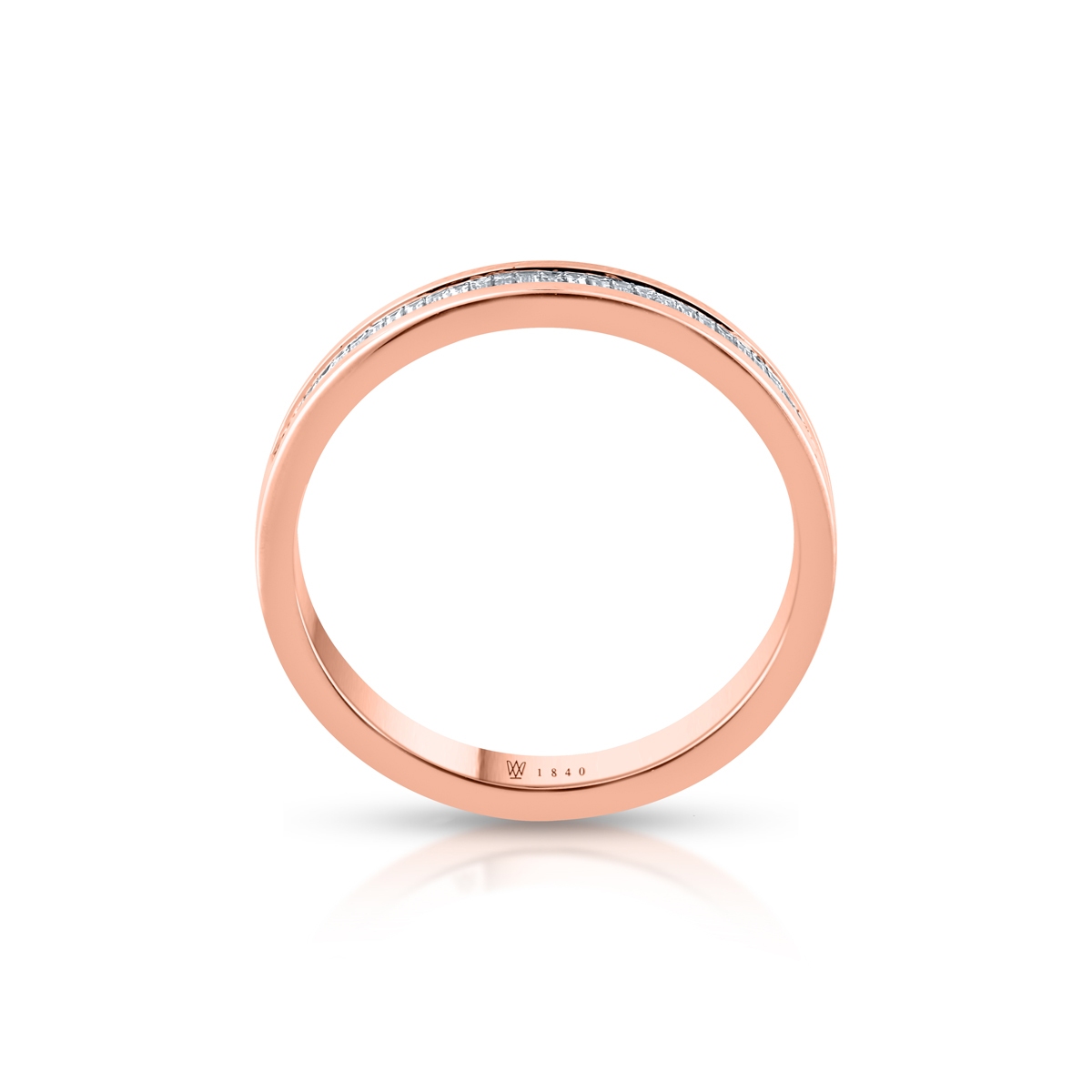 Pierścionek złoty z diamentami