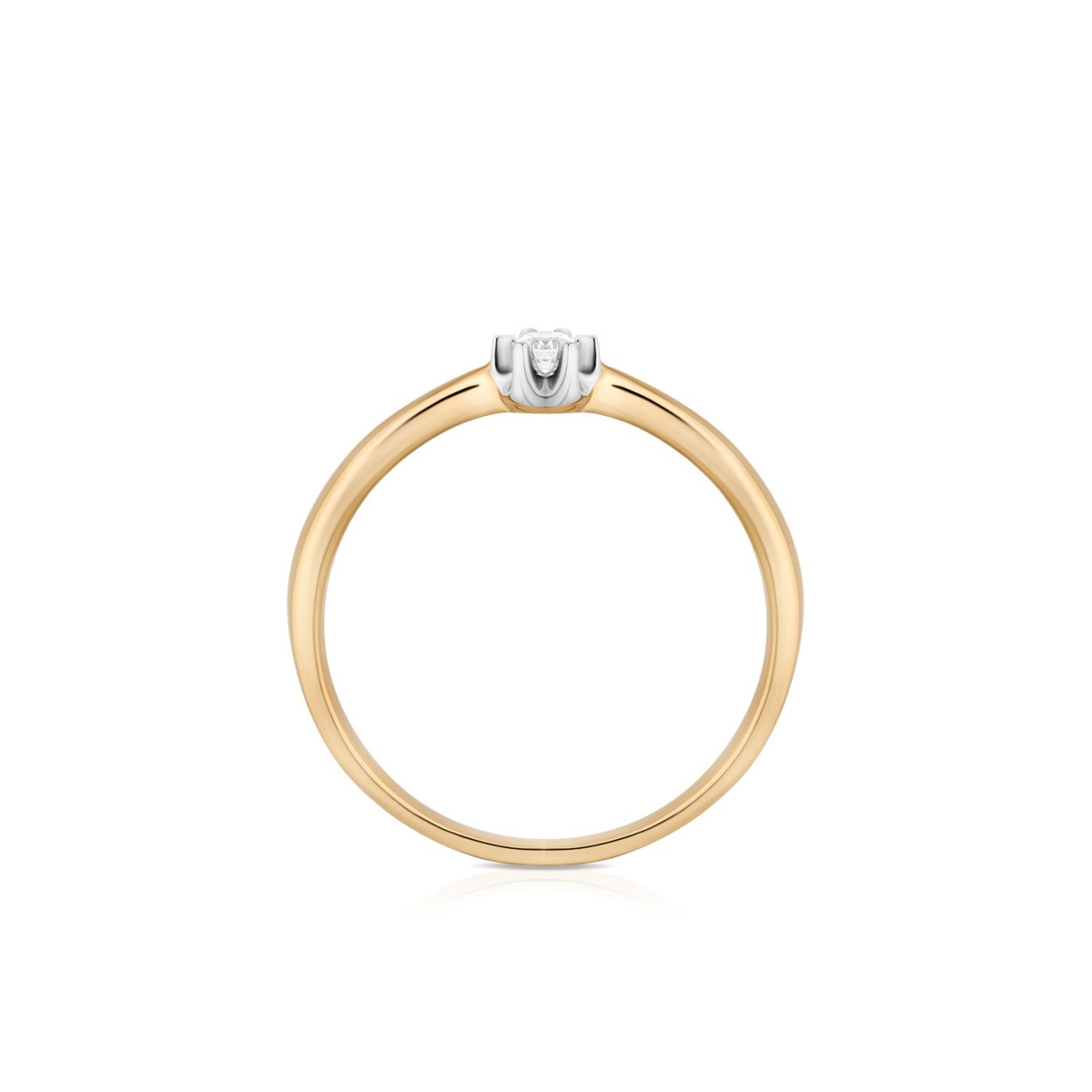 Pierścionek zaręczynowy złoty W.KRUK