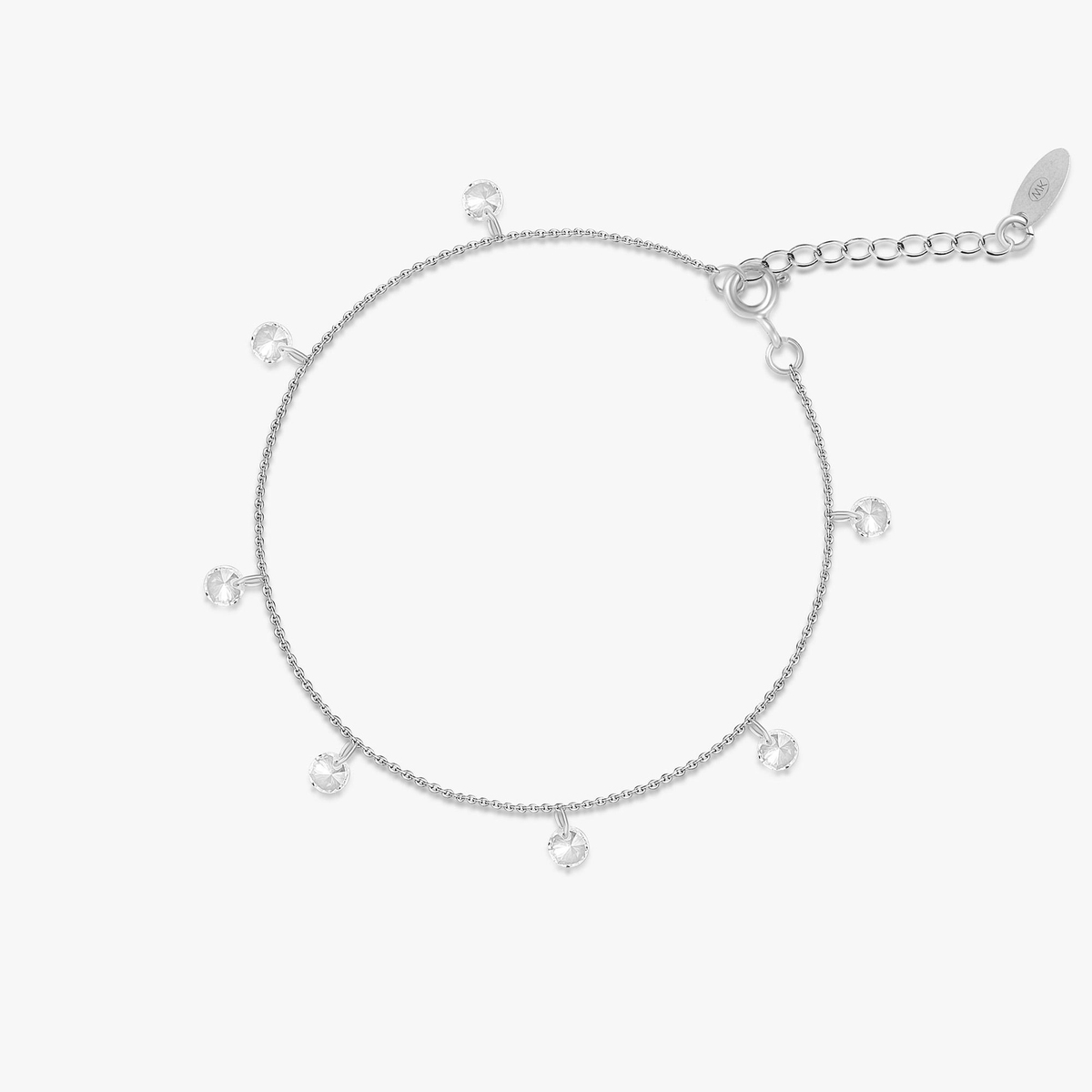 Bransoletka srebrna z cyrkoniami