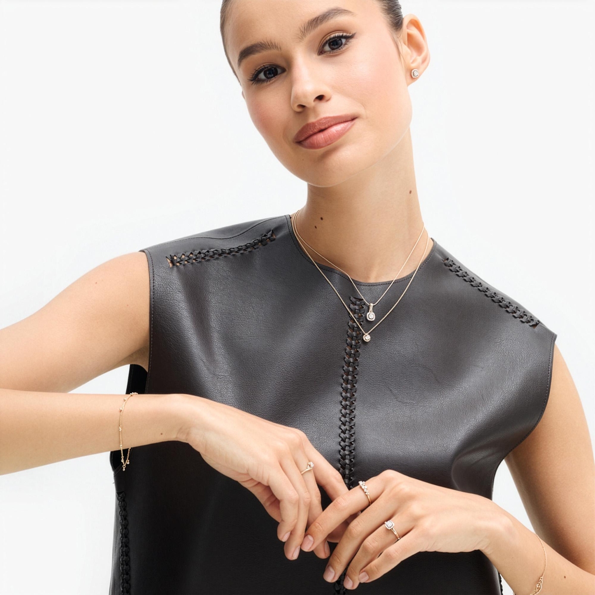 Kolczyki złote z diamentami