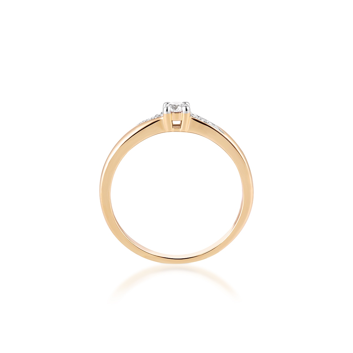 Pierścionek zaręczynowy z brylantem