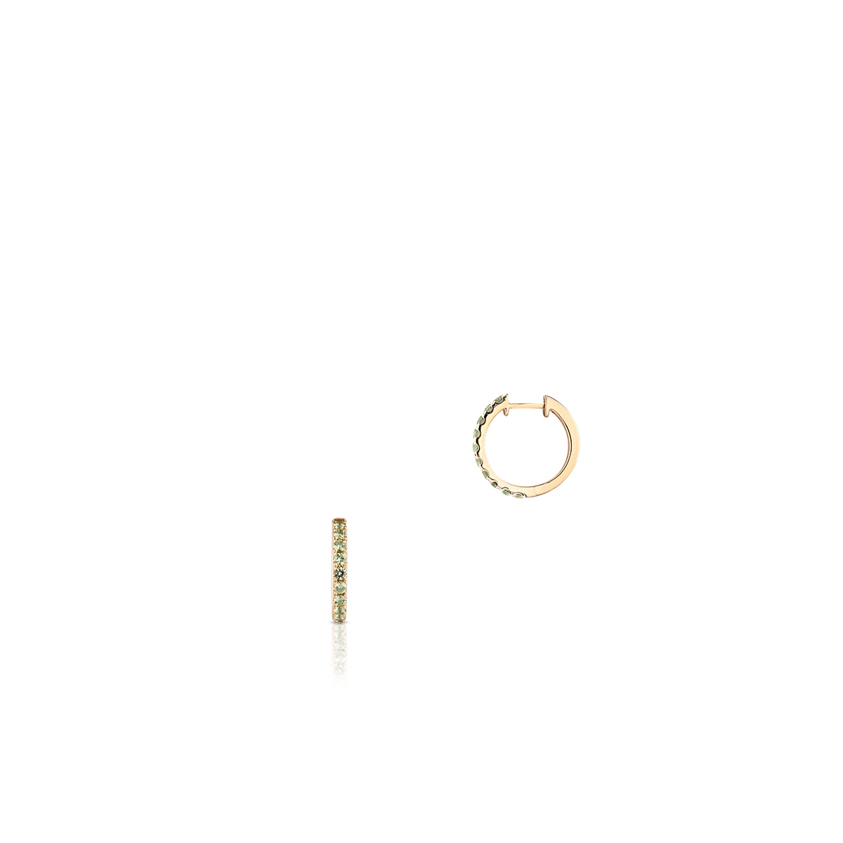 Kolczyki złote z szafirami