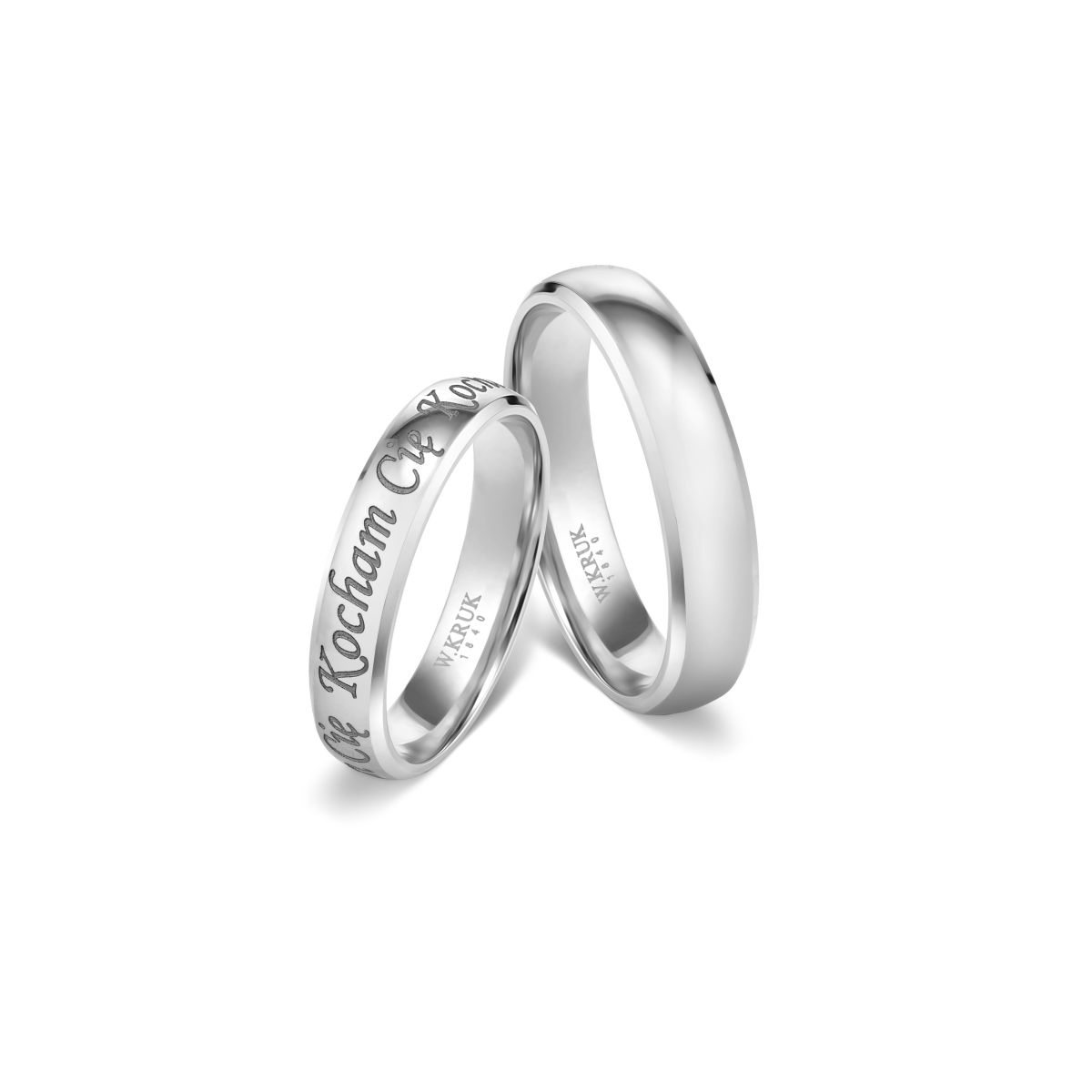 Obrączka złota KOCHAM CIĘ męska