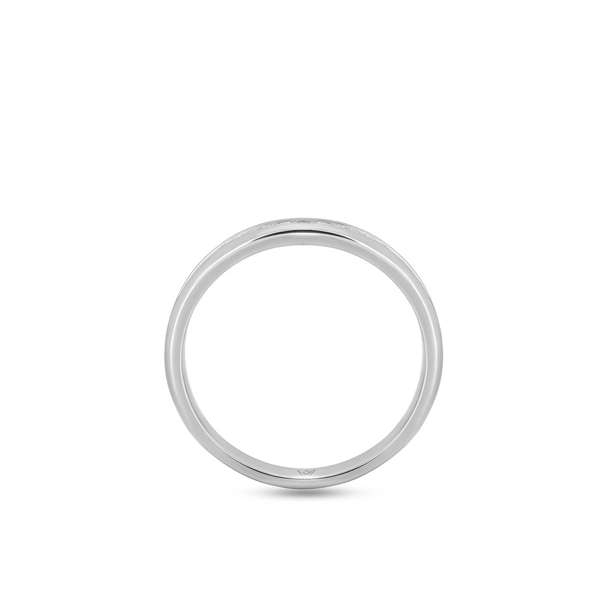 Pierścionek białe złoto z diamentami