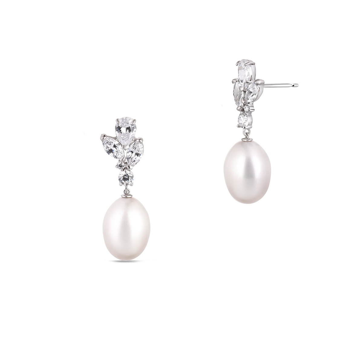 Kolczyki złote z perłą Ceremonials