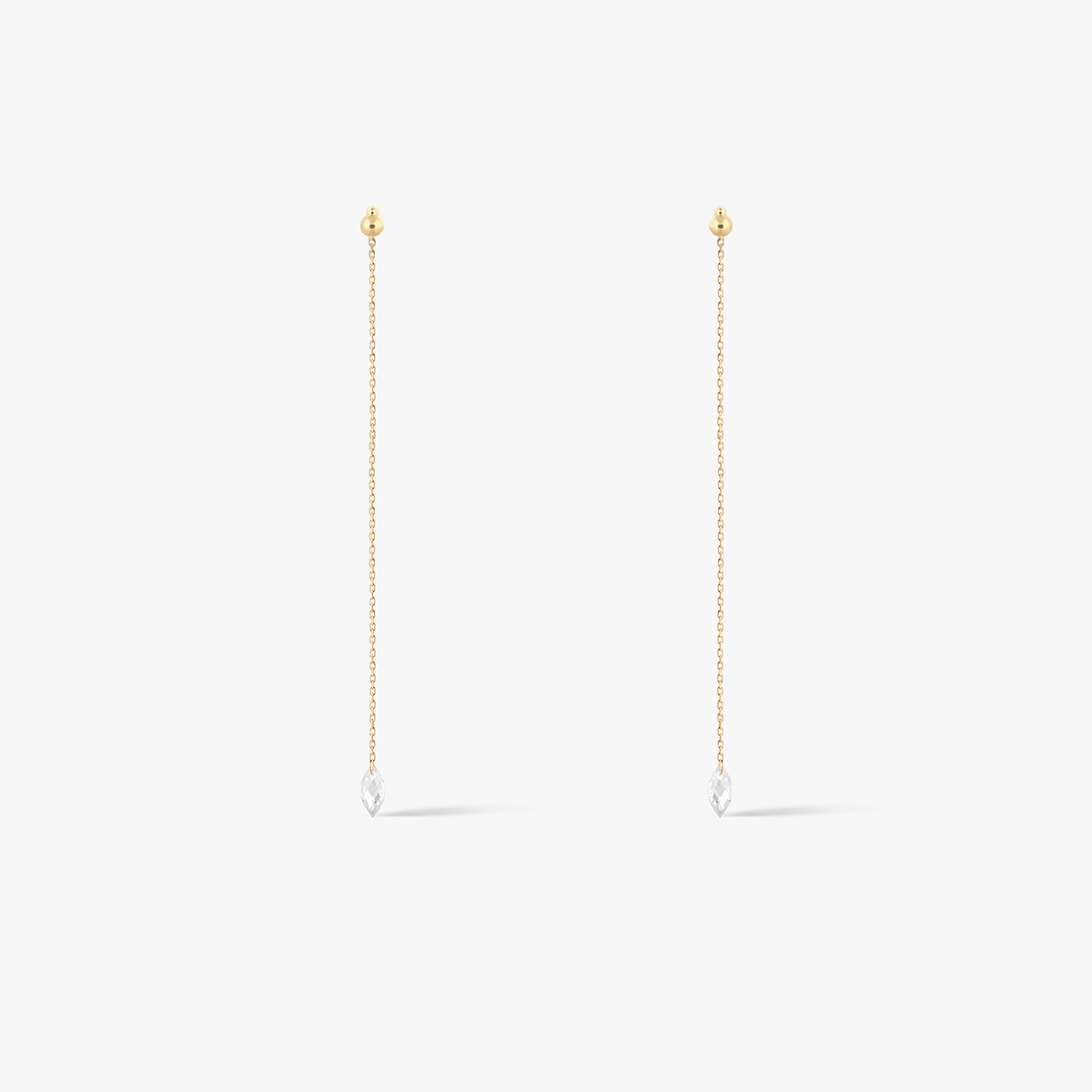 Kolczyki złote z cyrkonią