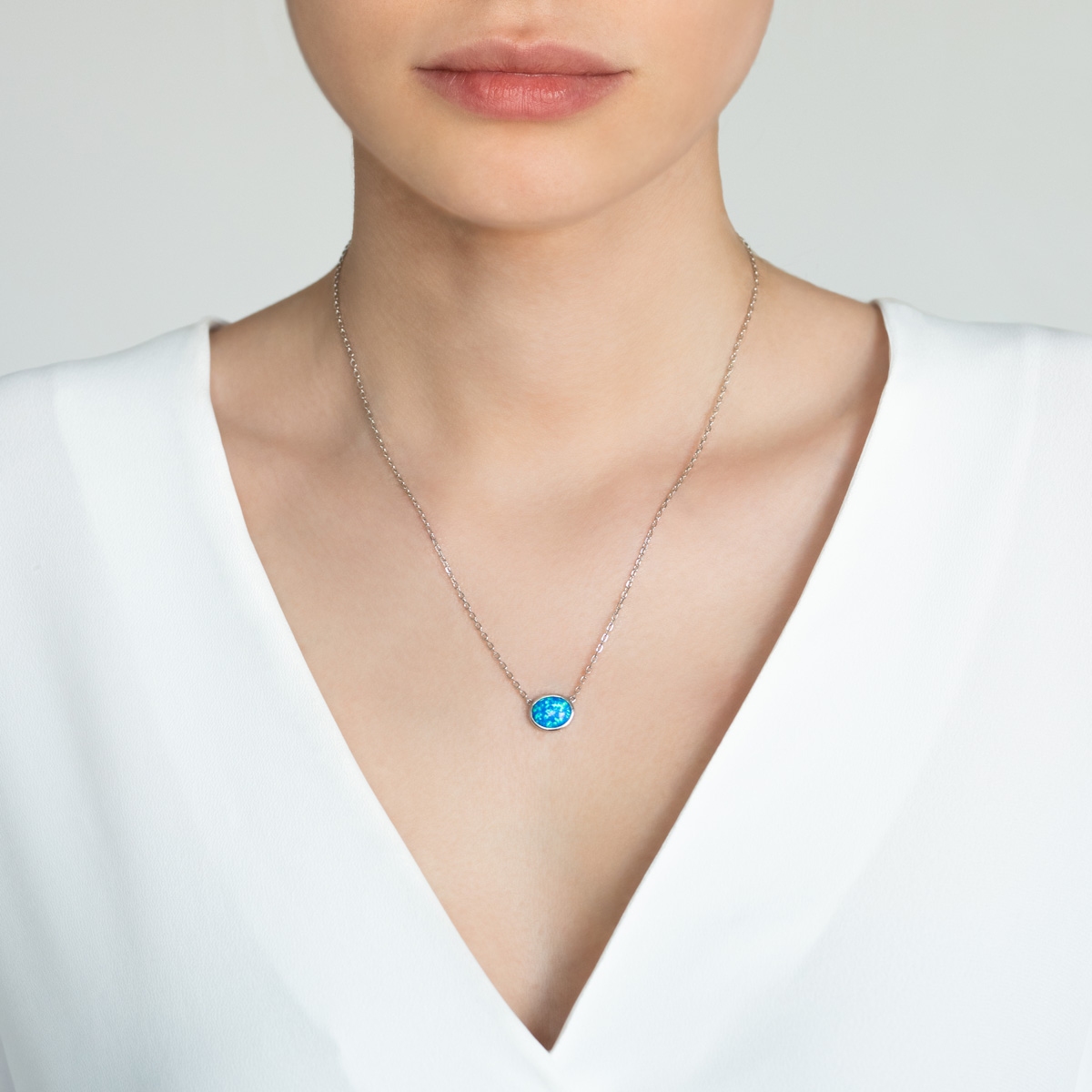 Naszyjnik srebrny Laguna