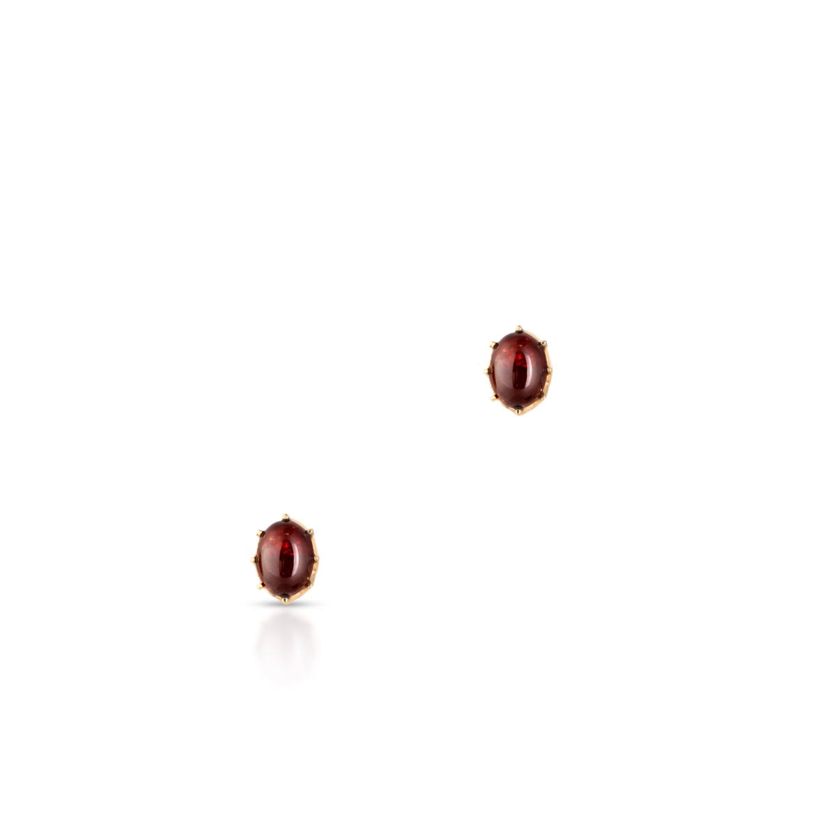 Kolczyki złote z bursztynem