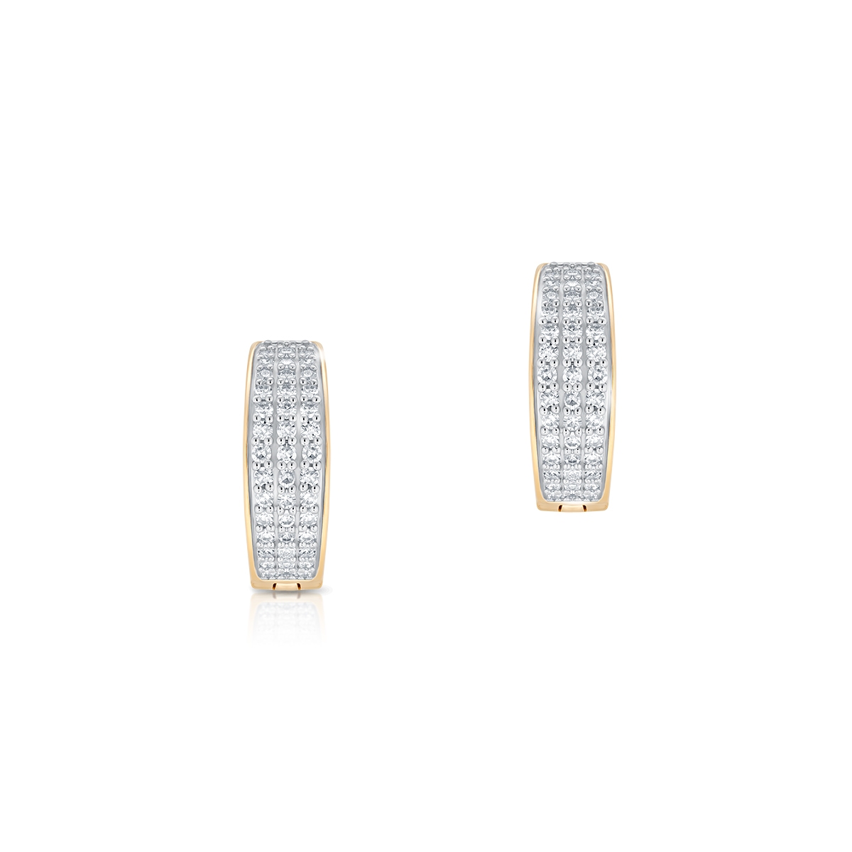 Kolczyki złote z diamentami