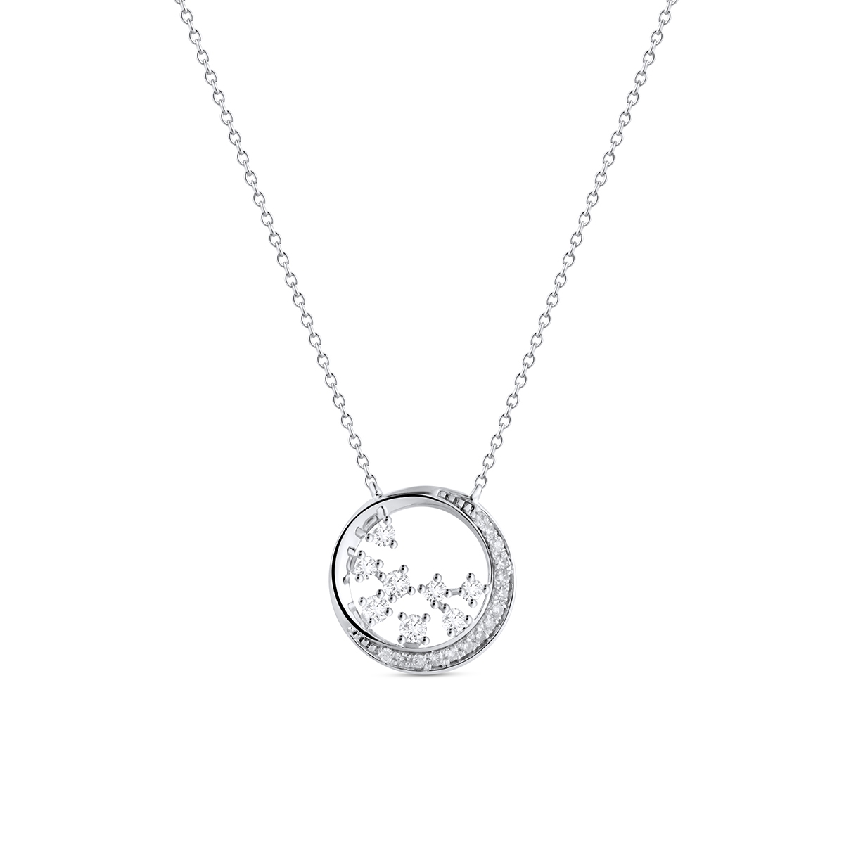 Naszyjnik złoty z diamentami Galaktyka