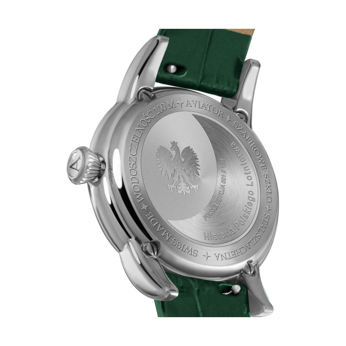 ZEGAREK AVIATOR DOUGLAS MOONFLIGHT DIAMOND POLISH EDITION