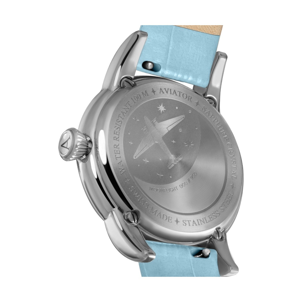 ZEGAREK AVIATOR DOUGLAS MOONFLIGHT DIAMOND EDITION