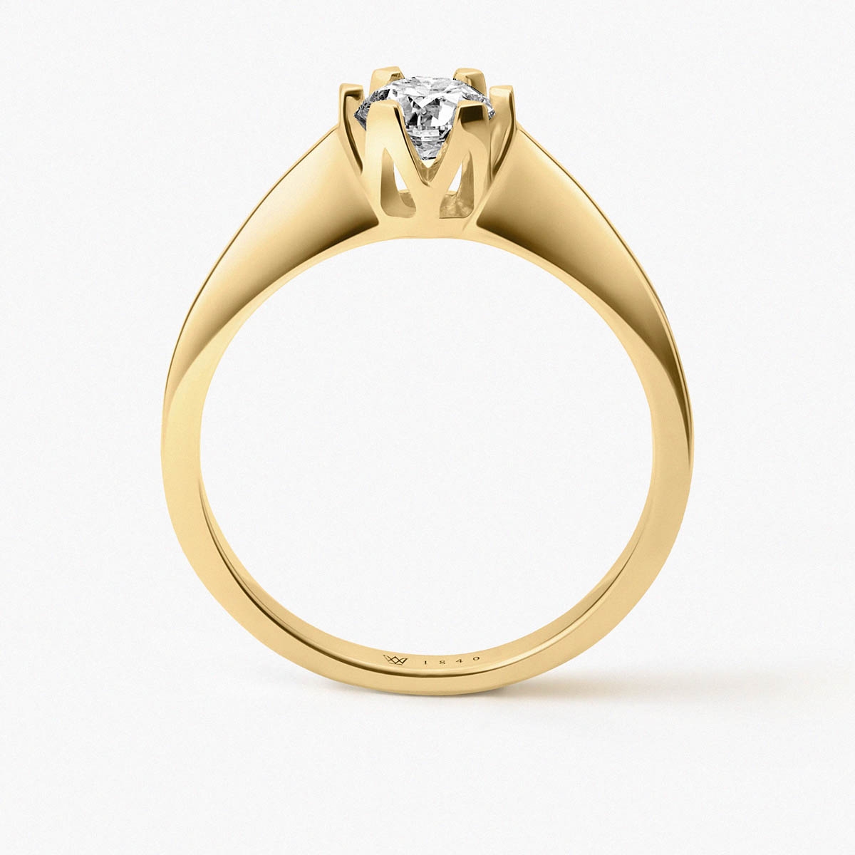 Pierścionek złoty zaręczynowy Jedyny