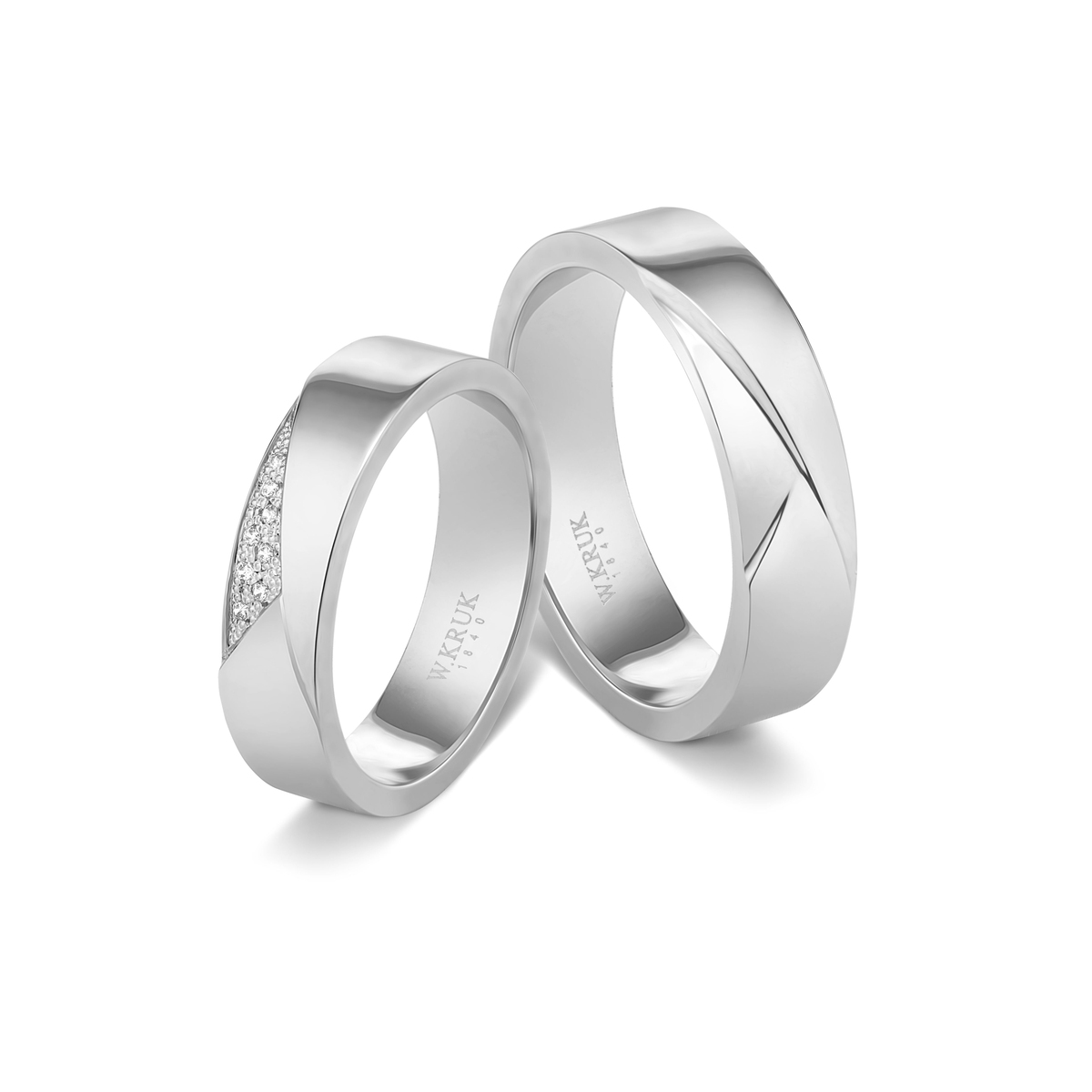 Obrączka złota AMETTA damska