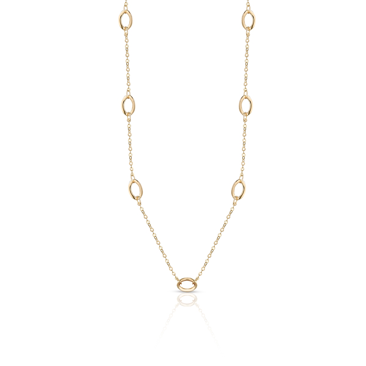 Naszyjnik złoty geometryczny W.KRUK