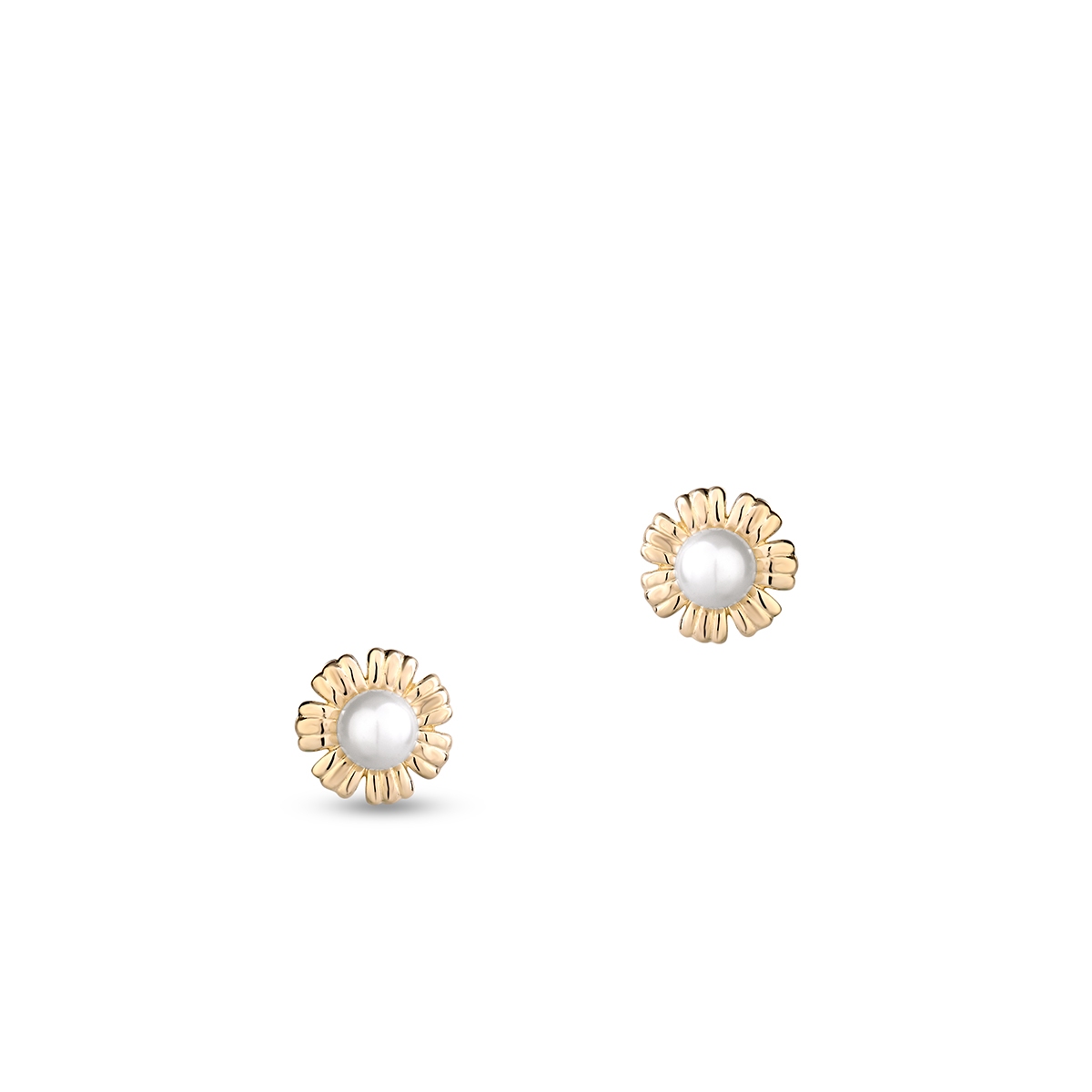 Kolczyki złote z perłą