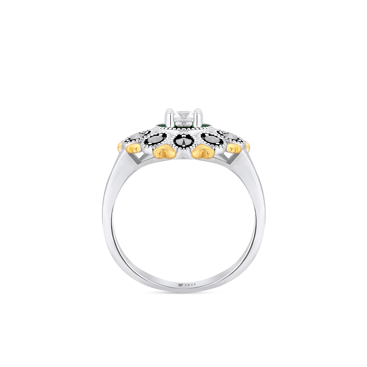 Pierścionek srebrny Retro