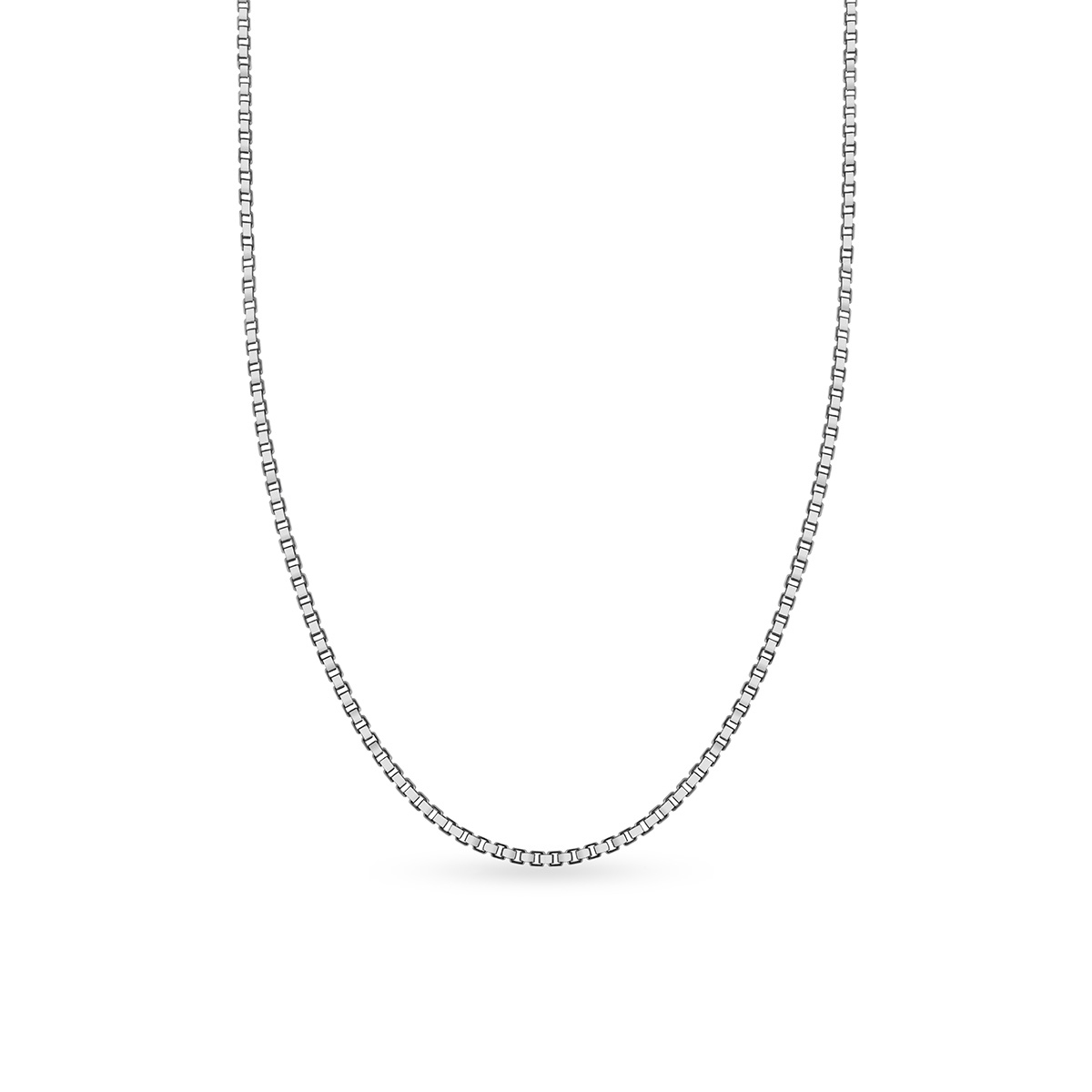 Łańcuszek srebrny kostka