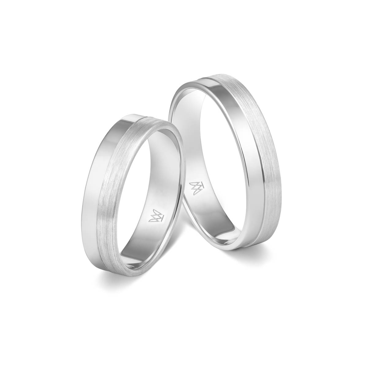 Komplet obrączek srebrnych SORENTO