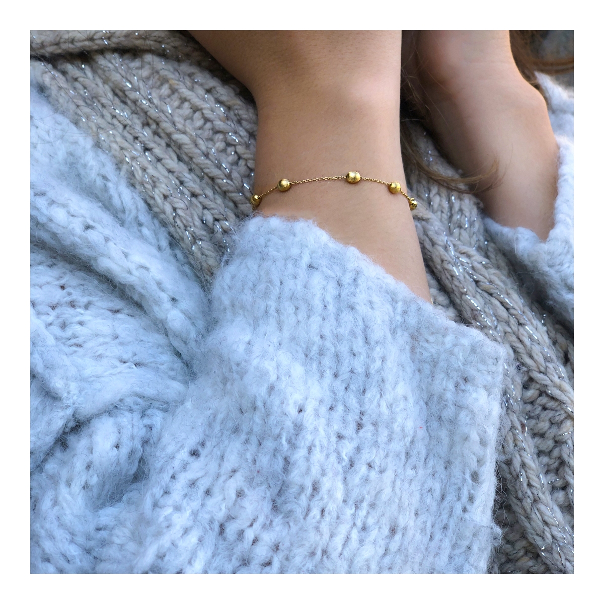 Bransoleta złota Nanis