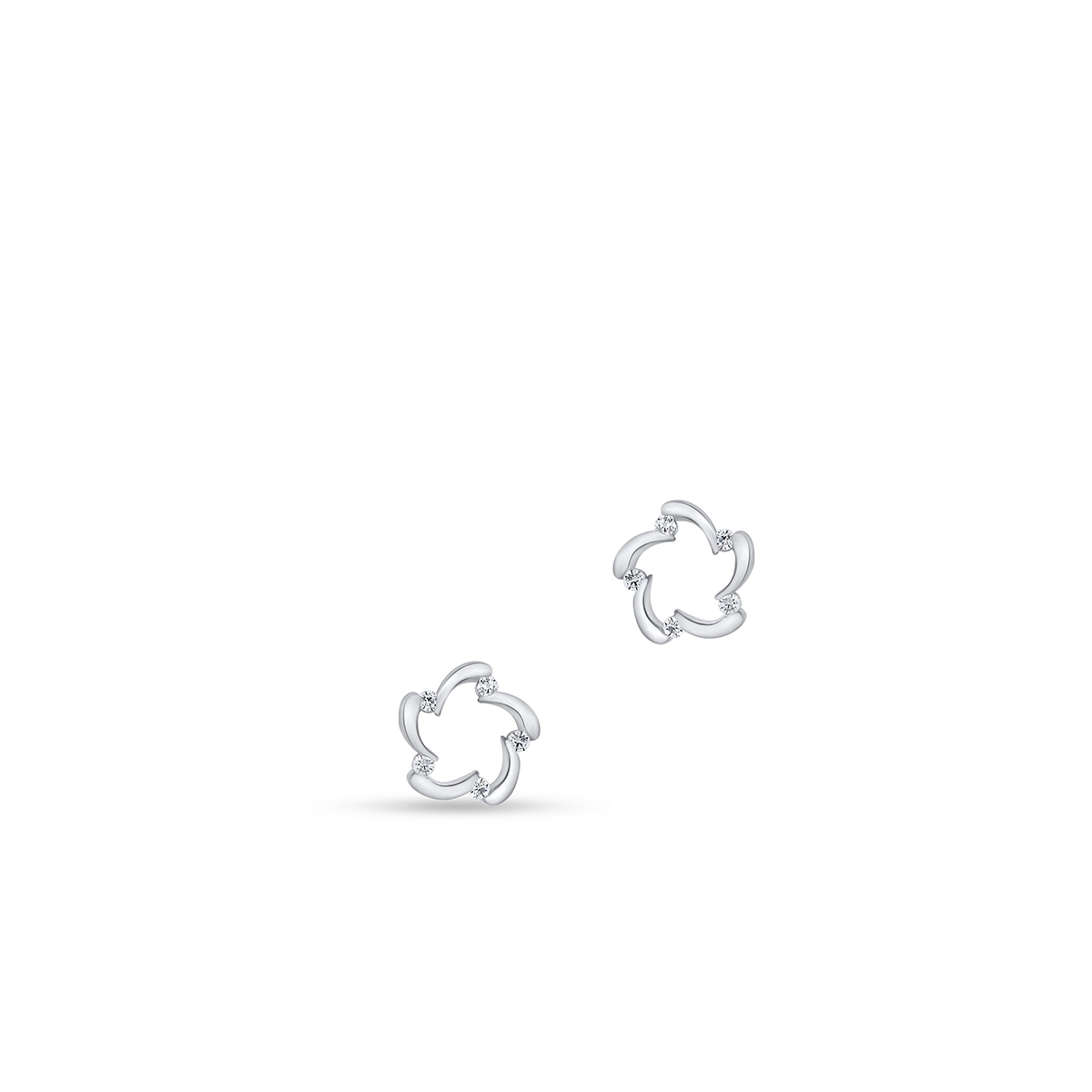 Kolczyki srebrne z cyrkoniami