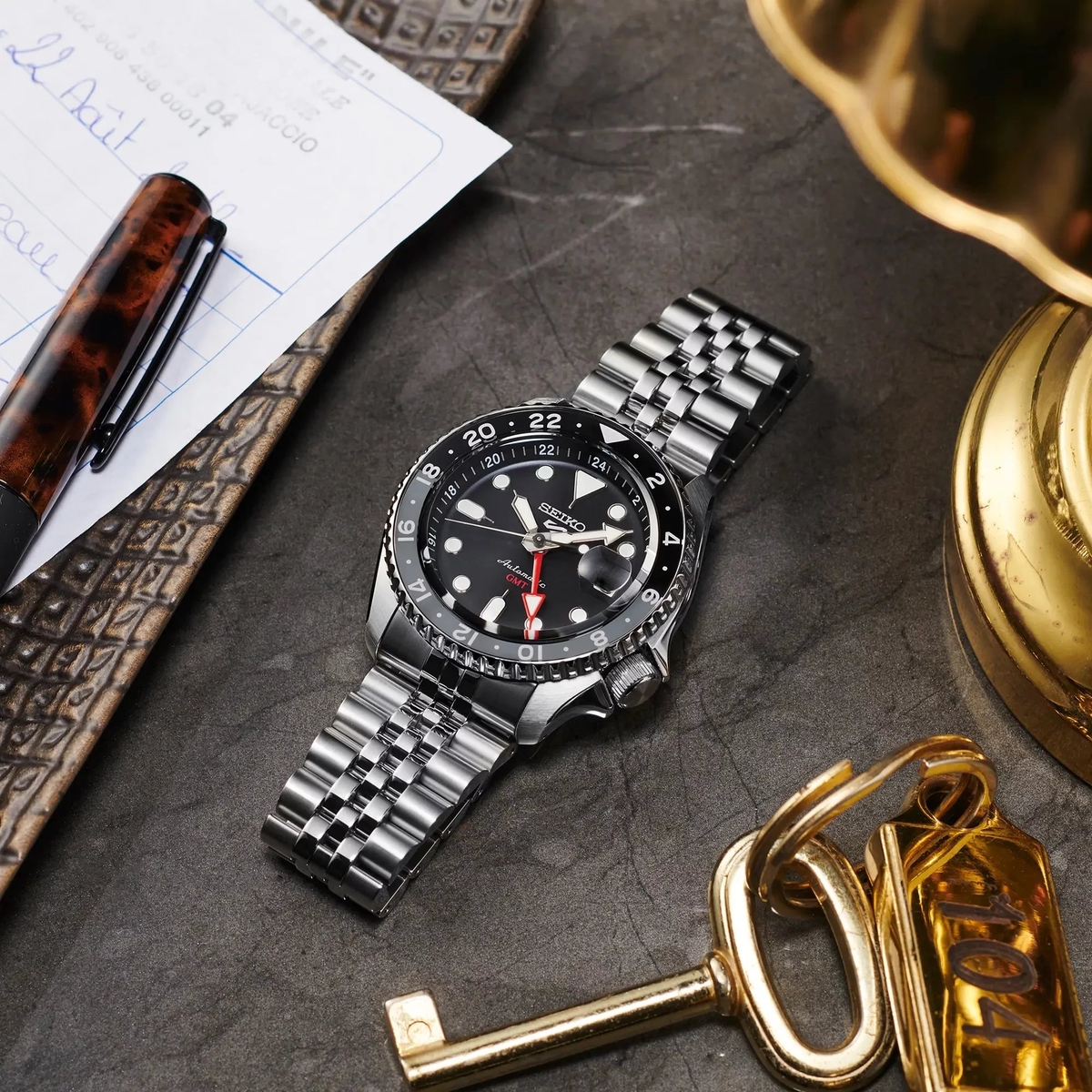 ZEGAREK SEIKO 5 Sports GMT Black Grape