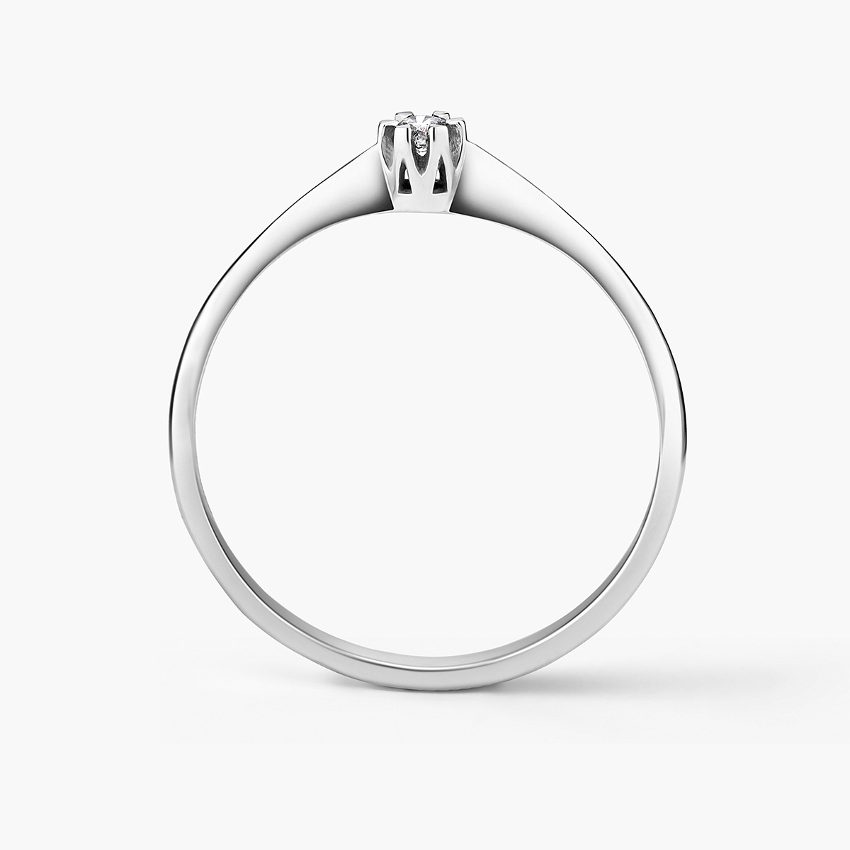 Pierścionek zaręczynowy złoty Jedyny