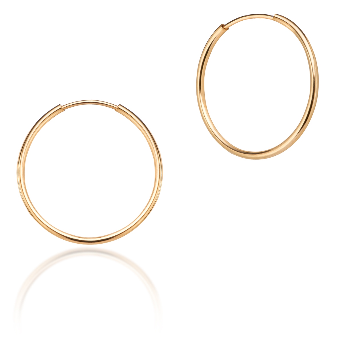 Kolczyki złote koła