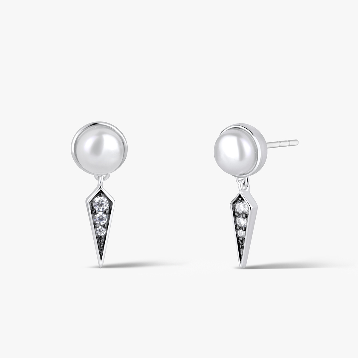 Kolczyki srebrne Royal Star