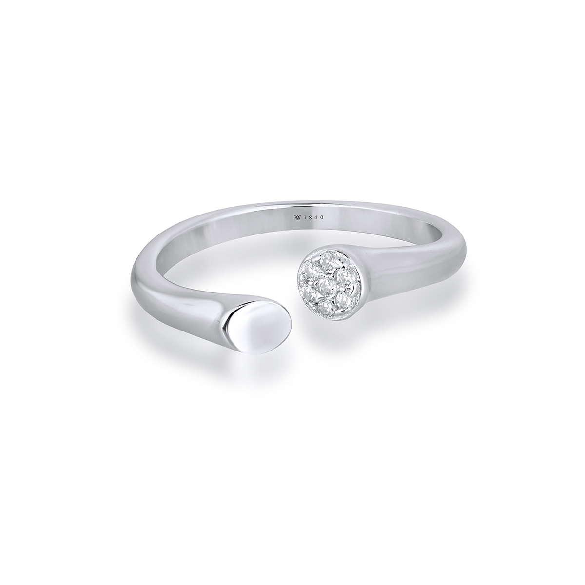 Pierścionek srebrny z cyrkoniami