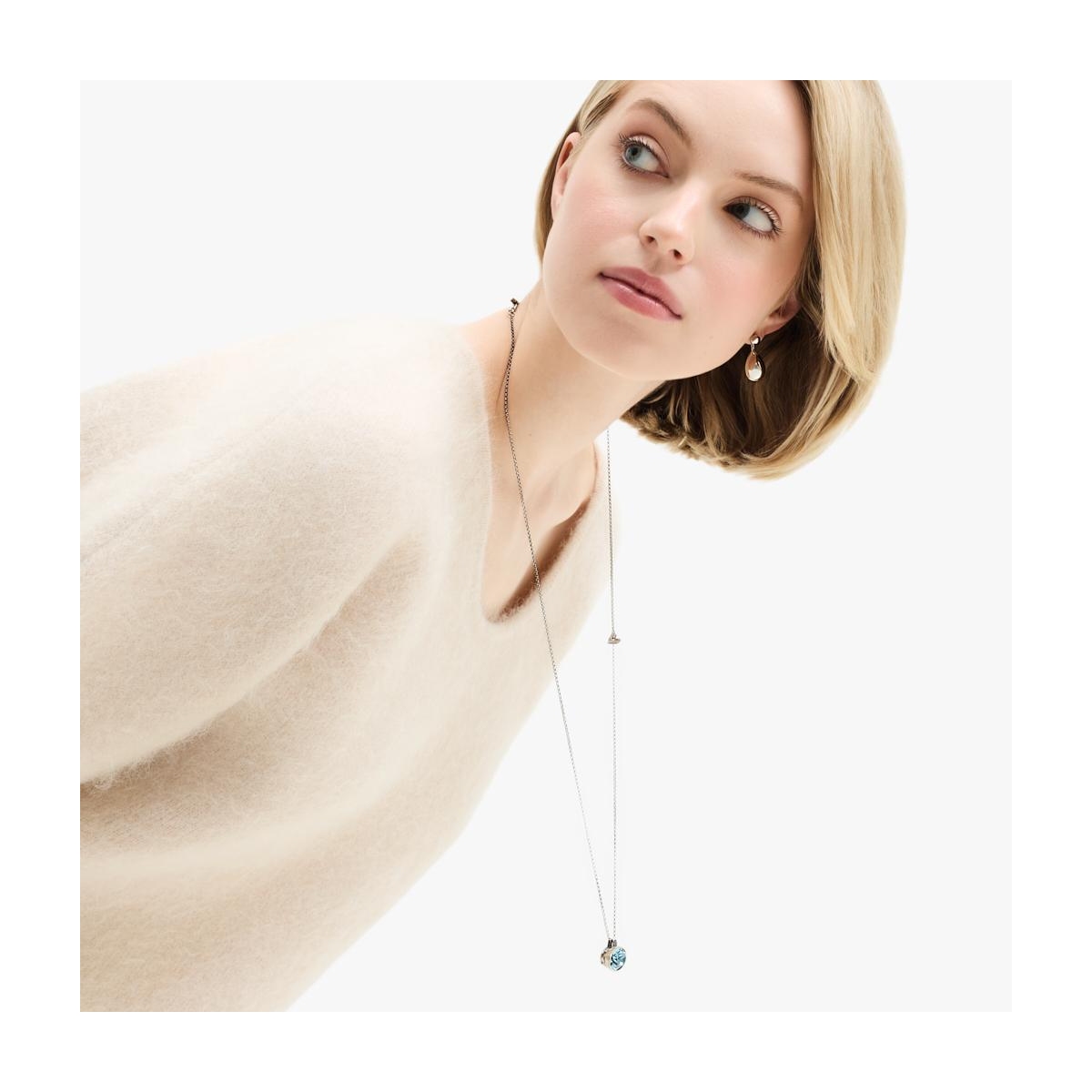 Naszyjnik srebrny Motyle