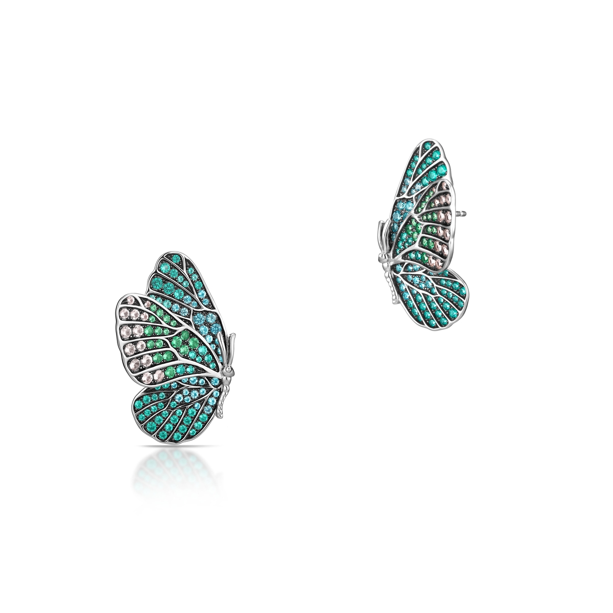 Kolczyki srebrne Preludium Butterfly