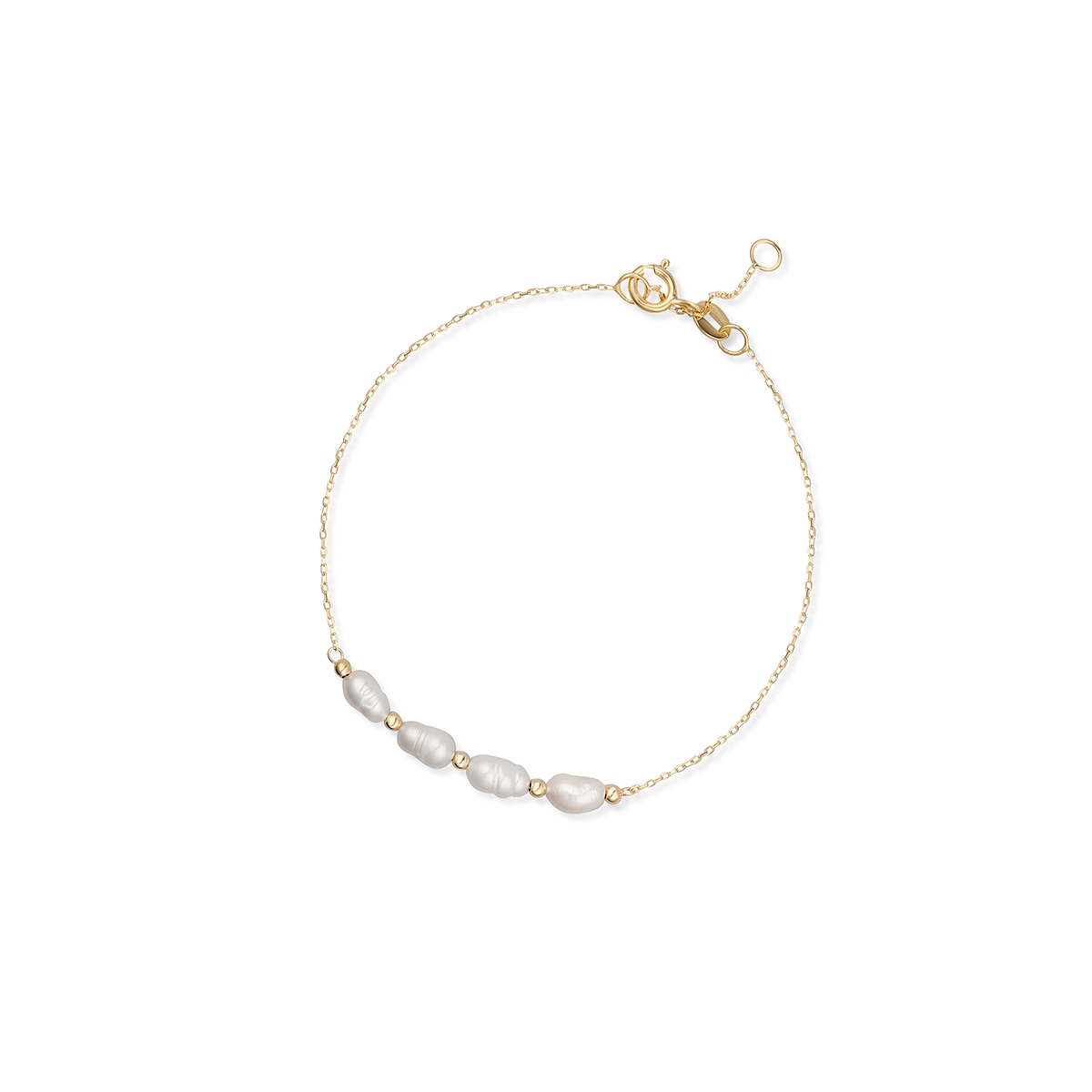 Bransoleta złota z perłami