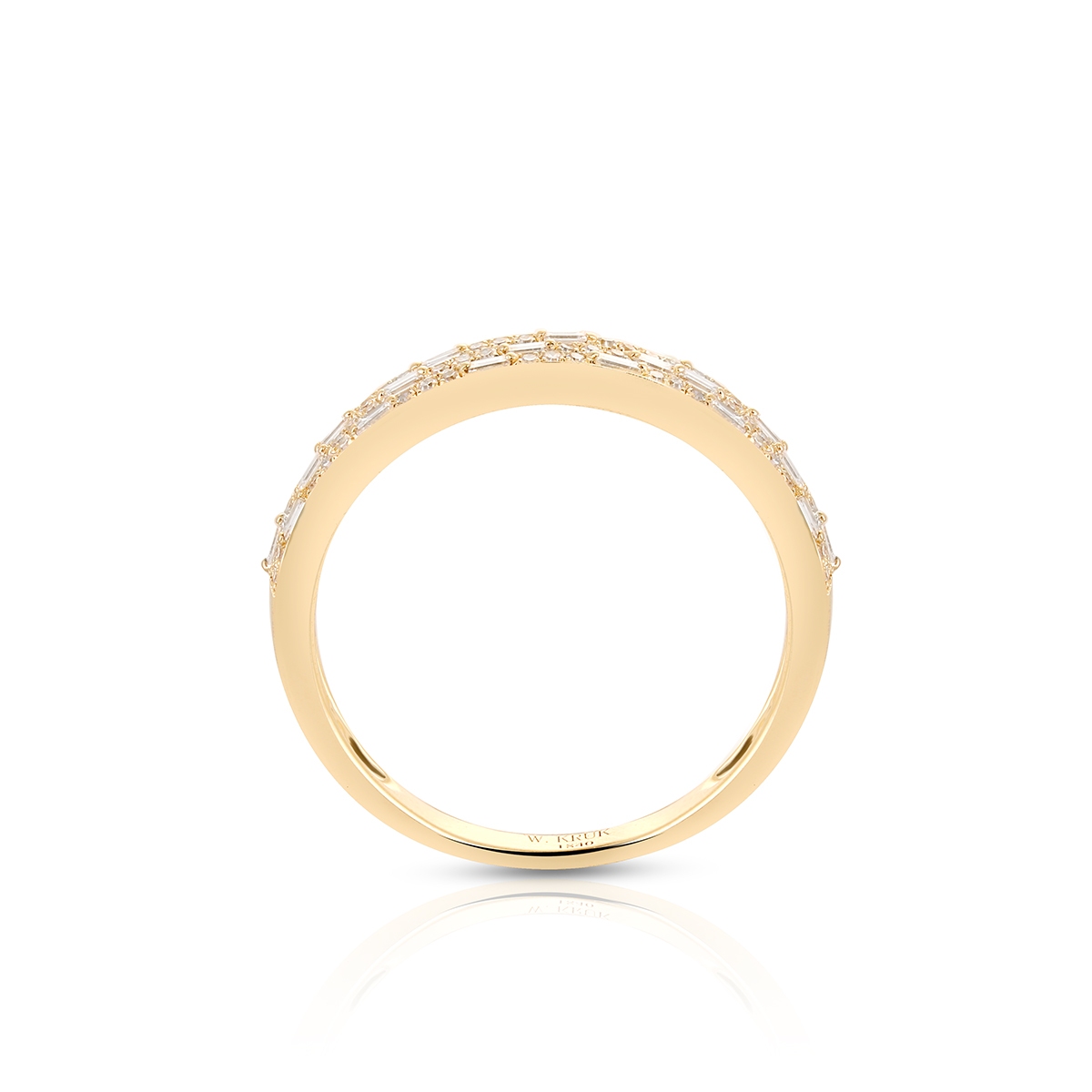 Pierścionek złoty z diamentami