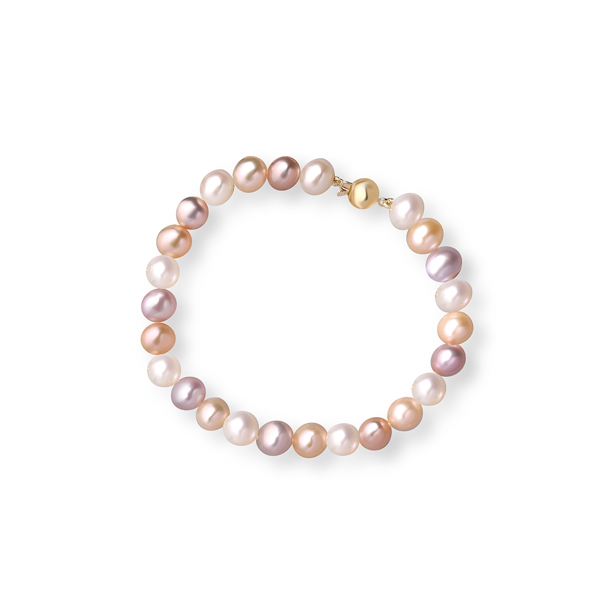 Bransoleta złota z perłami