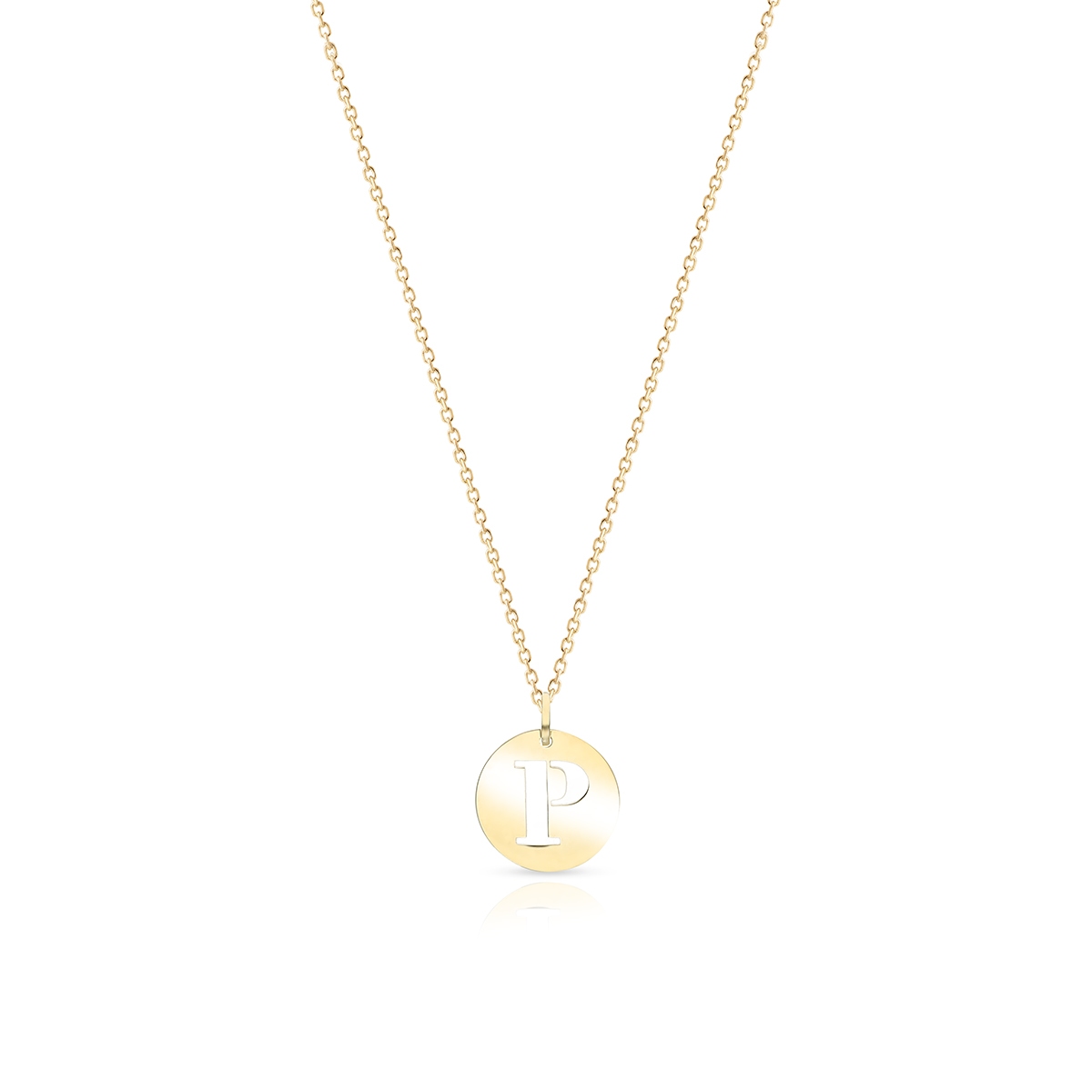 Wisiorek złoty literka P