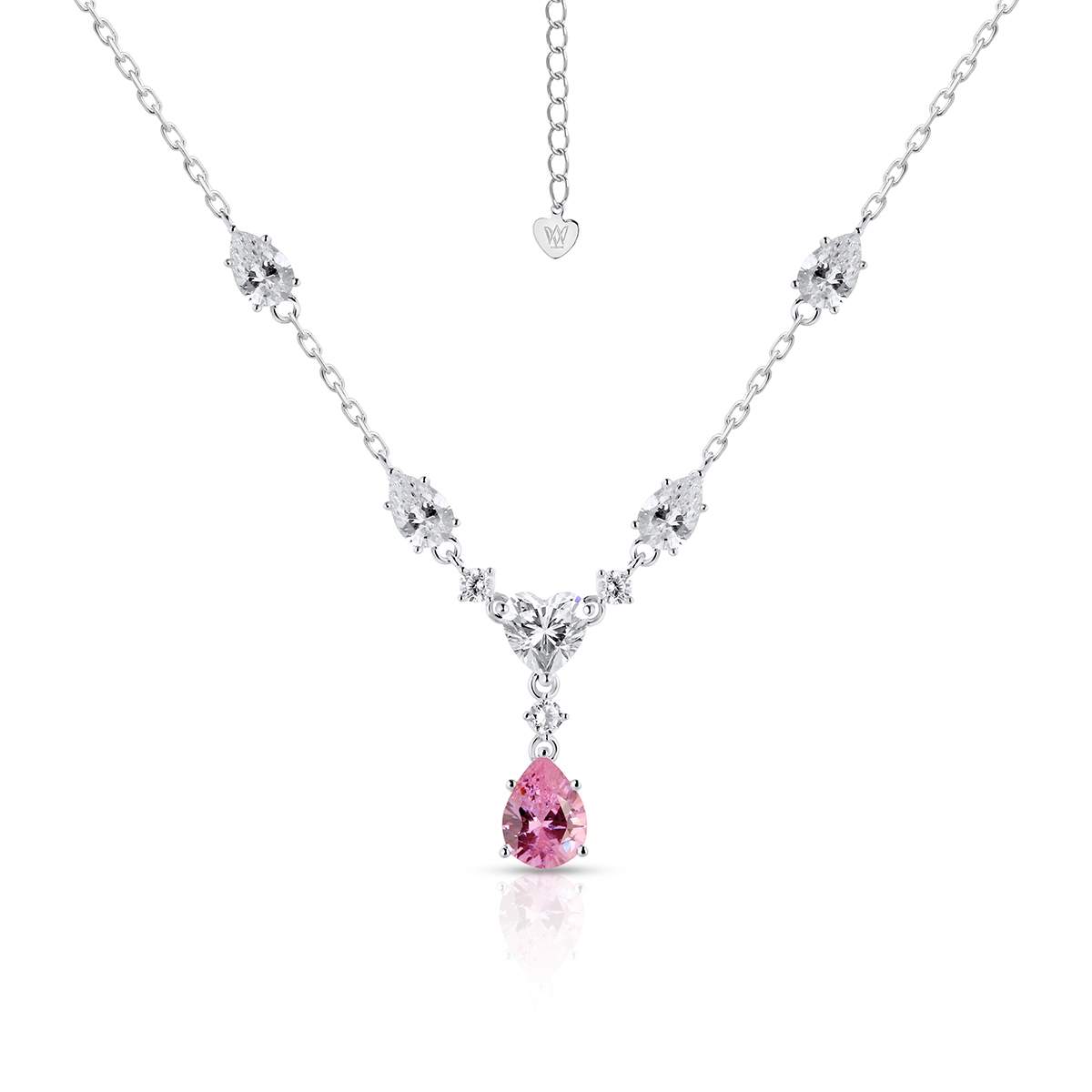 Naszyjnik srebrny z cyrkoniami Ceremonials