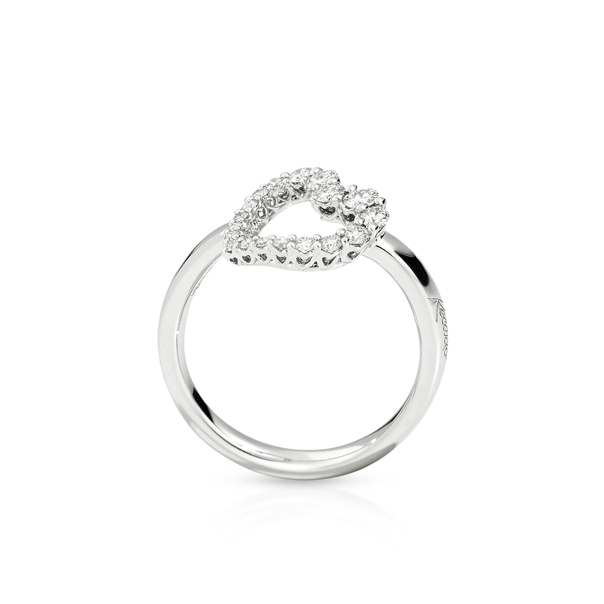 Pierścionek białe złoto RECARLO