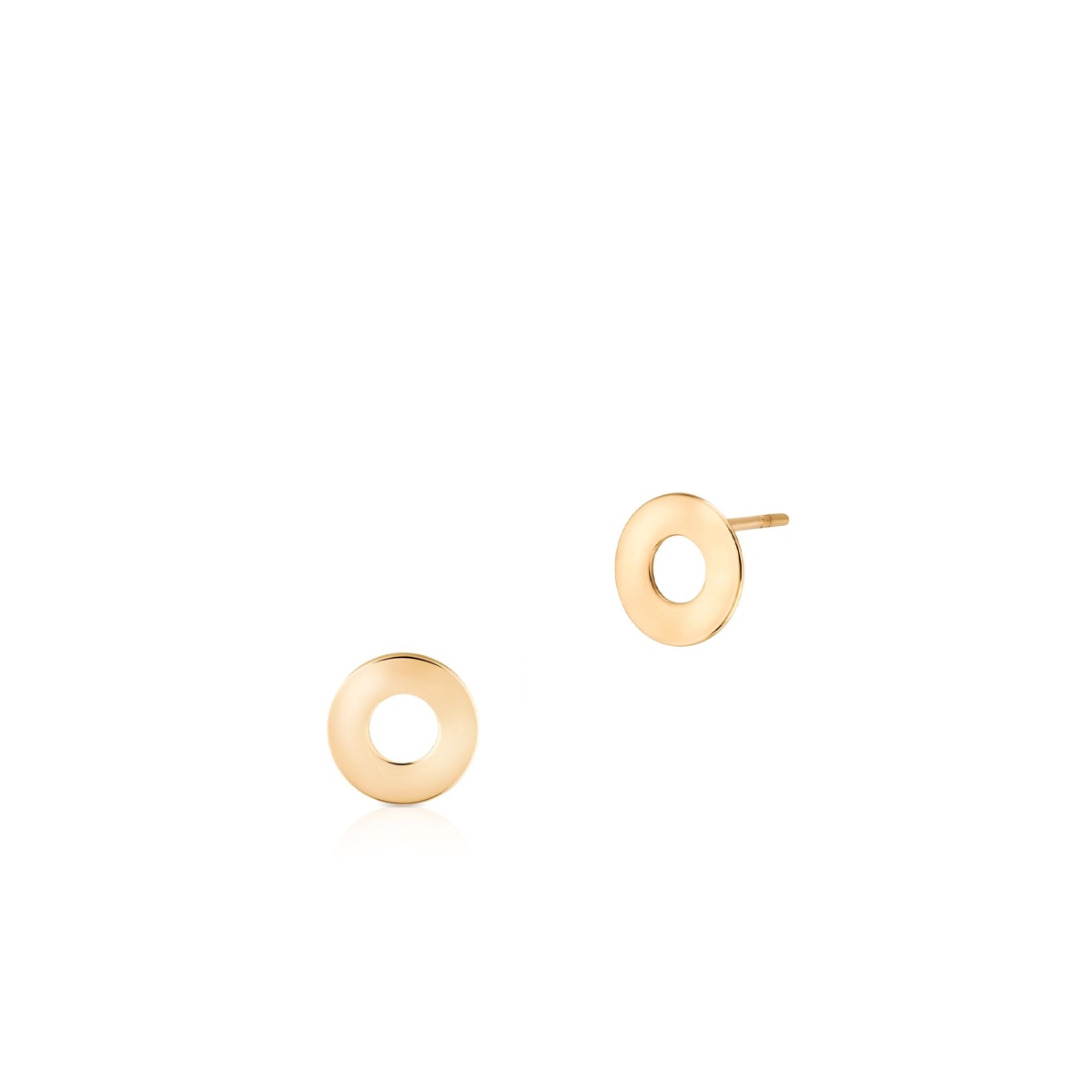 Kolczyki srebrne pozłacane basic