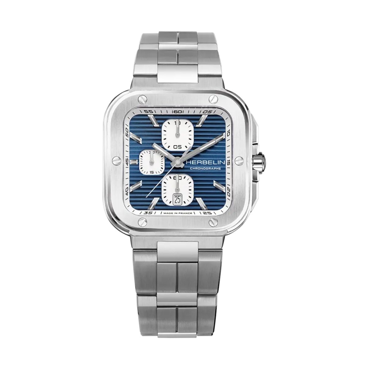 ZEGAREK HERBELIN CAP CAMARAT SQUARE CHRONOGRAPH