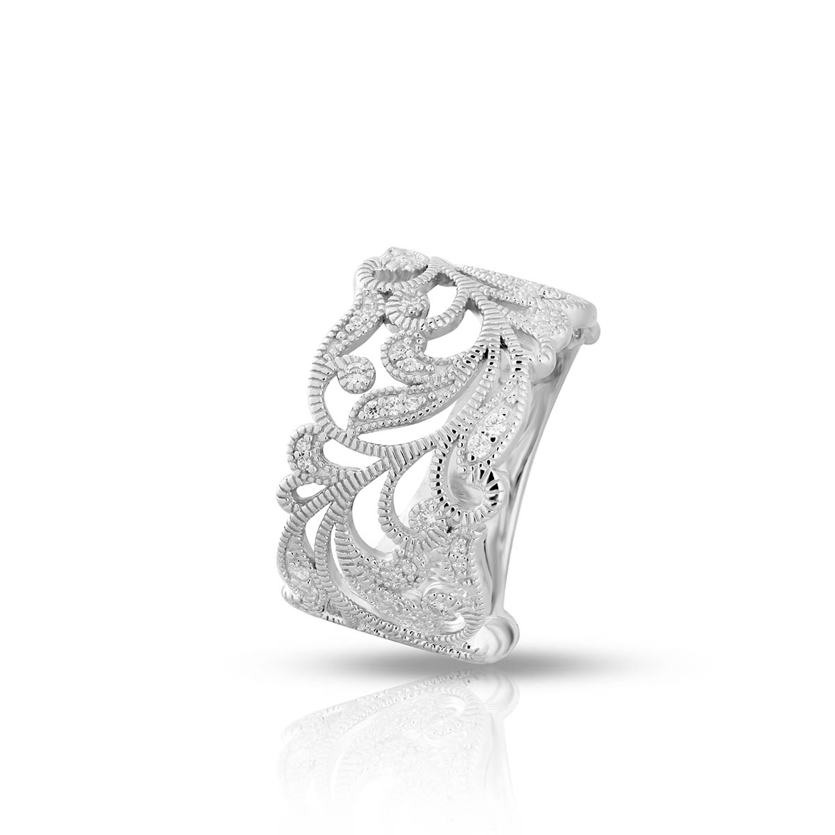 Pierścionek srebrny Ażurowa