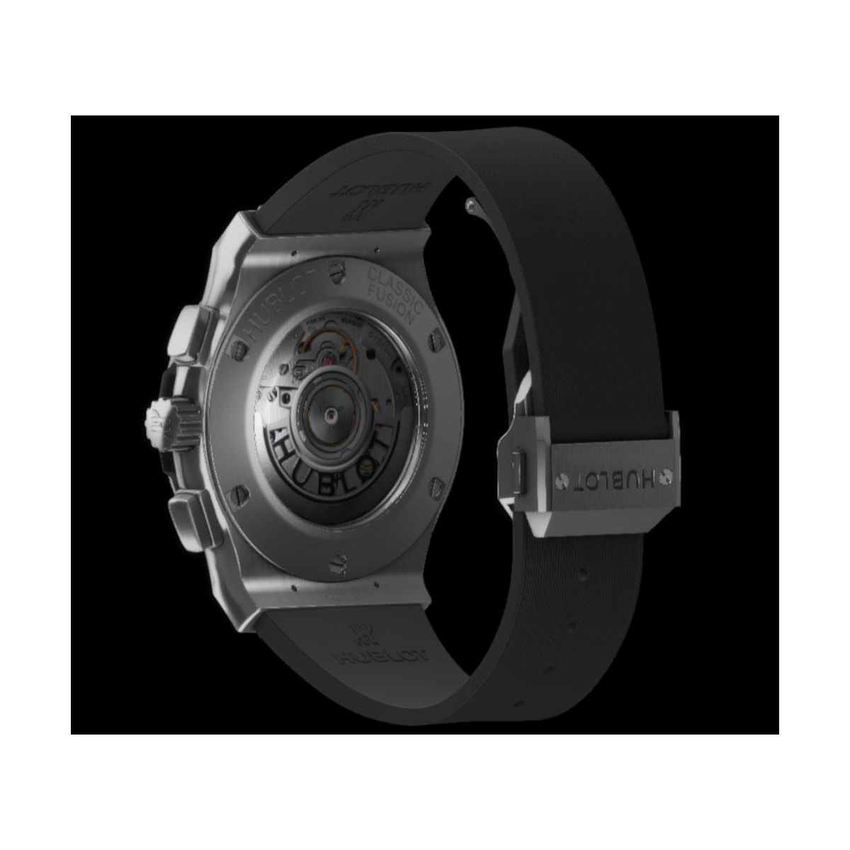 ZEGAREK HUBLOT CLASSIC FUSION RACING GREY CHRONOGRAPH TITANIUM