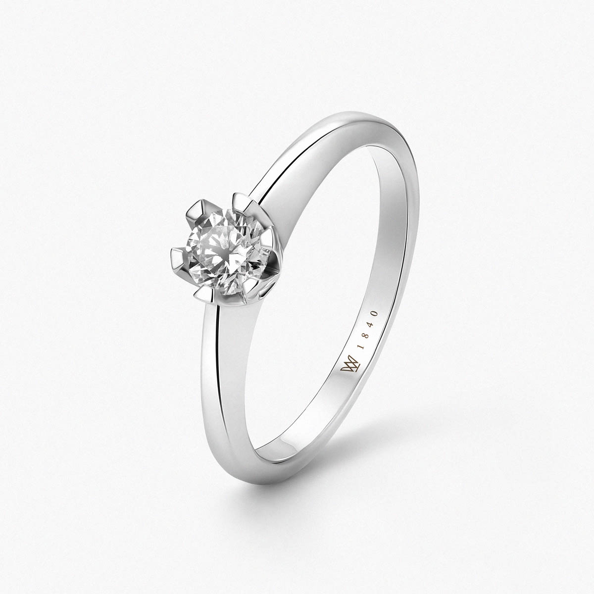 Pierścionek złoty zaręczynowy Jedyny