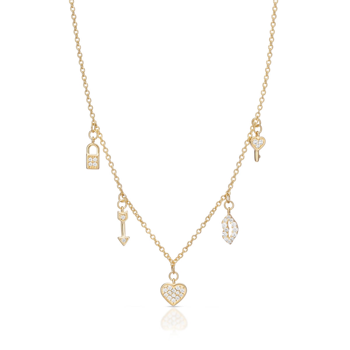 Naszyjnik srebrny pozłacany W.KRUK