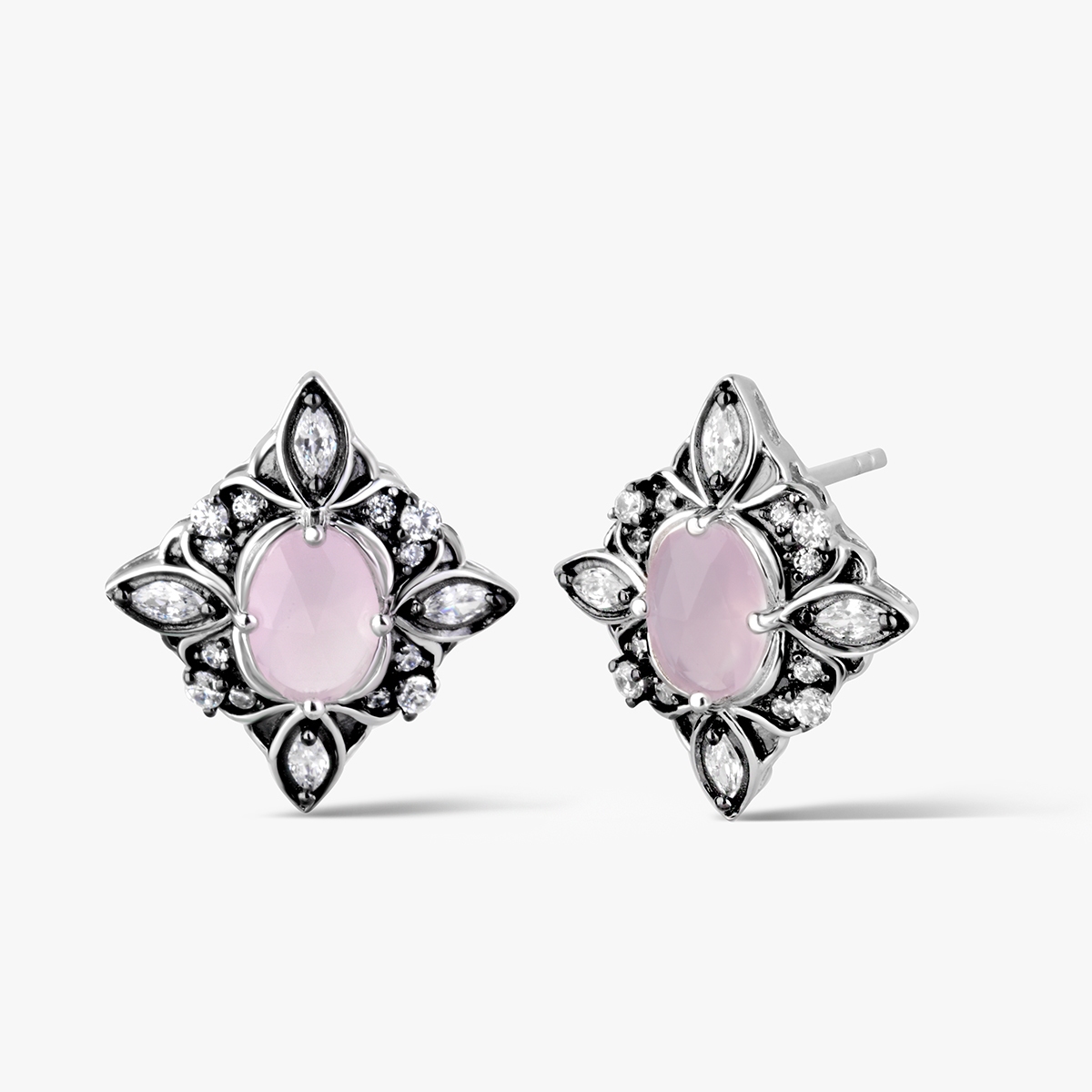 Kolczyki srebrne Royal Star