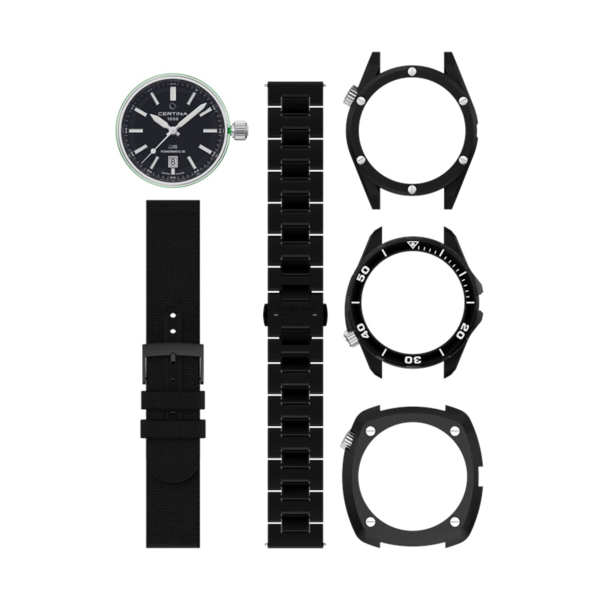 ZEGAREK CERTINA DS+ KIT BLACK EDITION