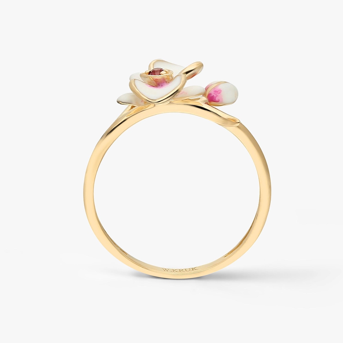 Pierścionek złoty Kwiaty Nocy