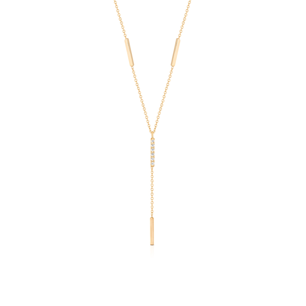 Naszyjnik złoty z cyrkoniami