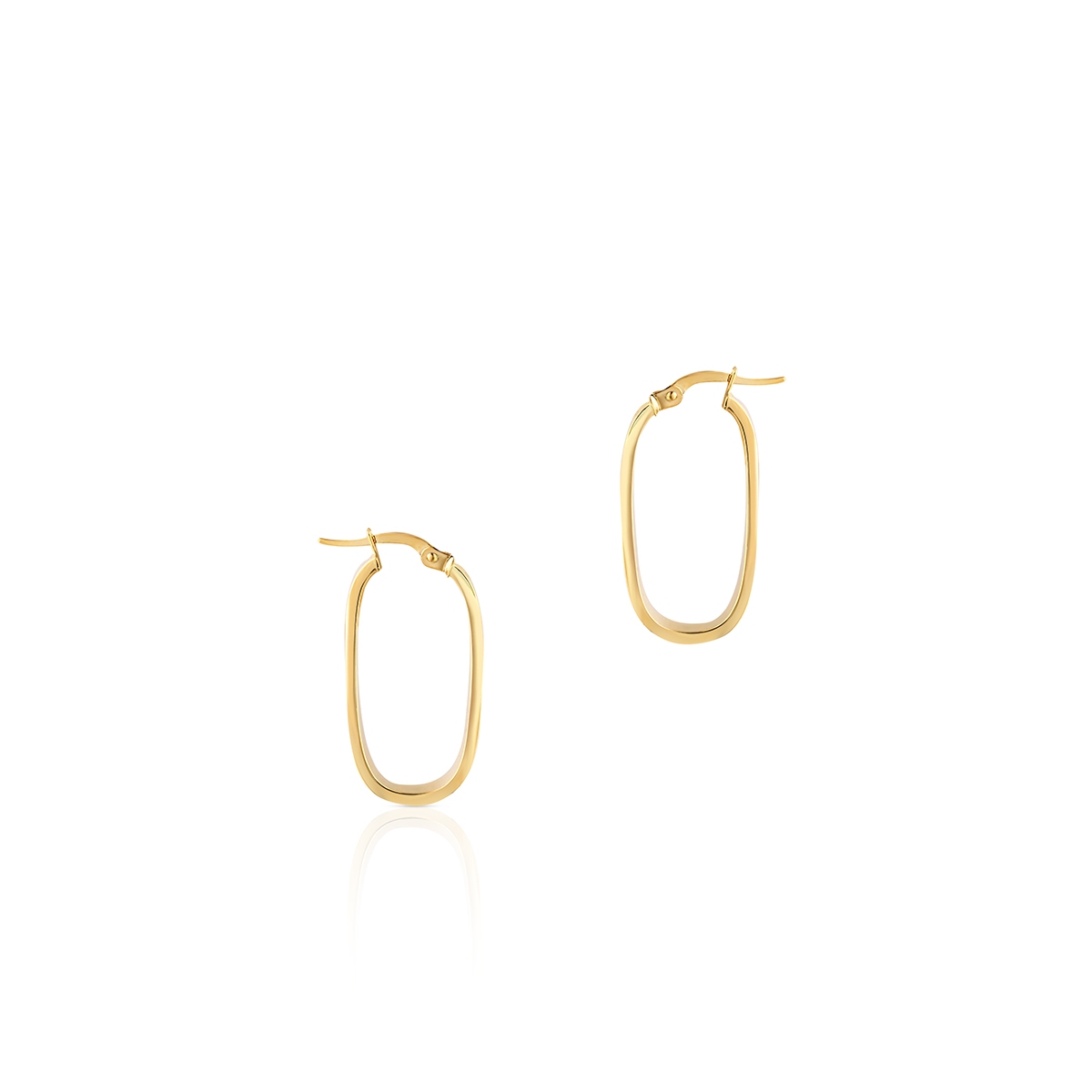 Kolczyki złote geometryczne