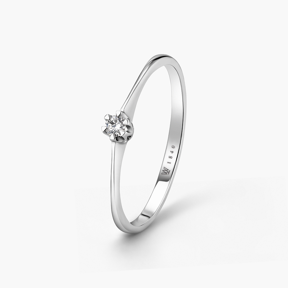 Pierścionek zaręczynowy złoty Jedyny